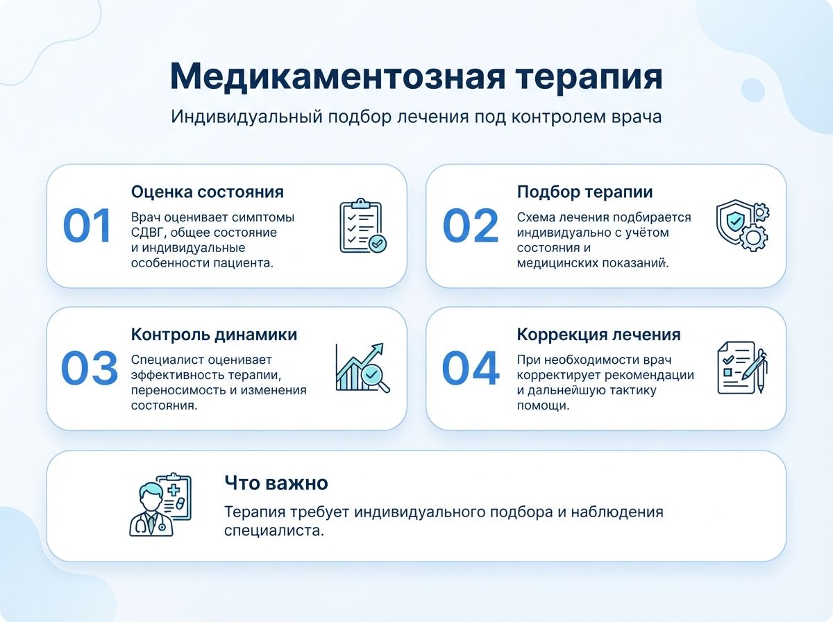 Лечение СДВГ в Невинномысске у детей и взрослыхинфографика